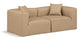 Cube - Modular 2 Piece Sofa - Tan