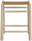 Santos - Backless Counter Stool With Stained Natural Base