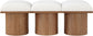 Pavilion - 3 Piece Modular Bench With Brown Base