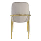 Barnard - Side Chair (Set of 2) - Gray Velvet & Mirrored Gold
