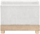 Turin - Chenille Fabric Upholstered Modular Armless Chair - Natural Base