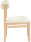 Roundhill - Faux Leather Dining Chair (Set of 2) - Natural Frame