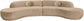 Avra - 146" Velvet Performance Fabric Upholstered Sectional