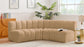 Arc - Velvet 4 Piece Corner Modular Sofa