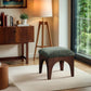Lawson - Chenille Fabric Upholstered Ottoman - Walnut Base
