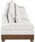 Turin - Chenille Fabric Upholstered Modular Sectional - Cream