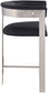 Romeo - Faux Leather Counter Stool With Silver Base (Set of 2)