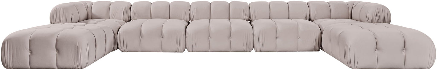 Orin - 7 Piece Modular Sectional (3 Modular Chairs, 2 Corner Chairs & 2 Ottomans)