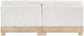 Turin - Chenille Fabric Upholstered Modular Sectional - White