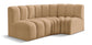 Arc - Velvet 3 Piece Sofa