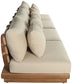 Mirella - 4 Piece Water Resistant Fabric Outdoor Patio Modular Sectional