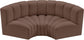 Arc - Faux Leather 3 Piece Modular U-Shaped Sofa