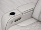 U11 - 3 Piece Power LED Sectional, Power Headrest, Heat, Massage Wireless Charger, And USB - Gray