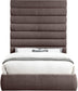 Adam - Linen Fabric Bed With 89" Headboard