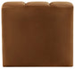 Arc - Velvet Curved Corner Chair - Saddle