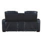 Ephron - Power Motion Loveseat With Console, Power Headrests, LED & Speakers - Black