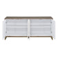 Paavan - Console Cabinet - White Marble Print Oak & Champagne