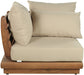 Mirella - Water Resistant Fabric Upholstered Outdoor Patio Modular Corner Chair