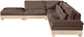 Turin - Chenille Fabric Upholstered Modular Sectional - Brown