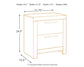 Derekson Two Drawer Night Stand