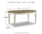 Realyn Oval Dining Room EXT Table