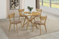 Elowen Wood Dining Side Chair Light Walnut (Set of 2)