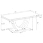 Kerwin Rectangular 71-inch Stone Top Dining Table White