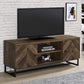 Myles 2-door Engineered Wood 60-inch TV Stand Rustic Oak
