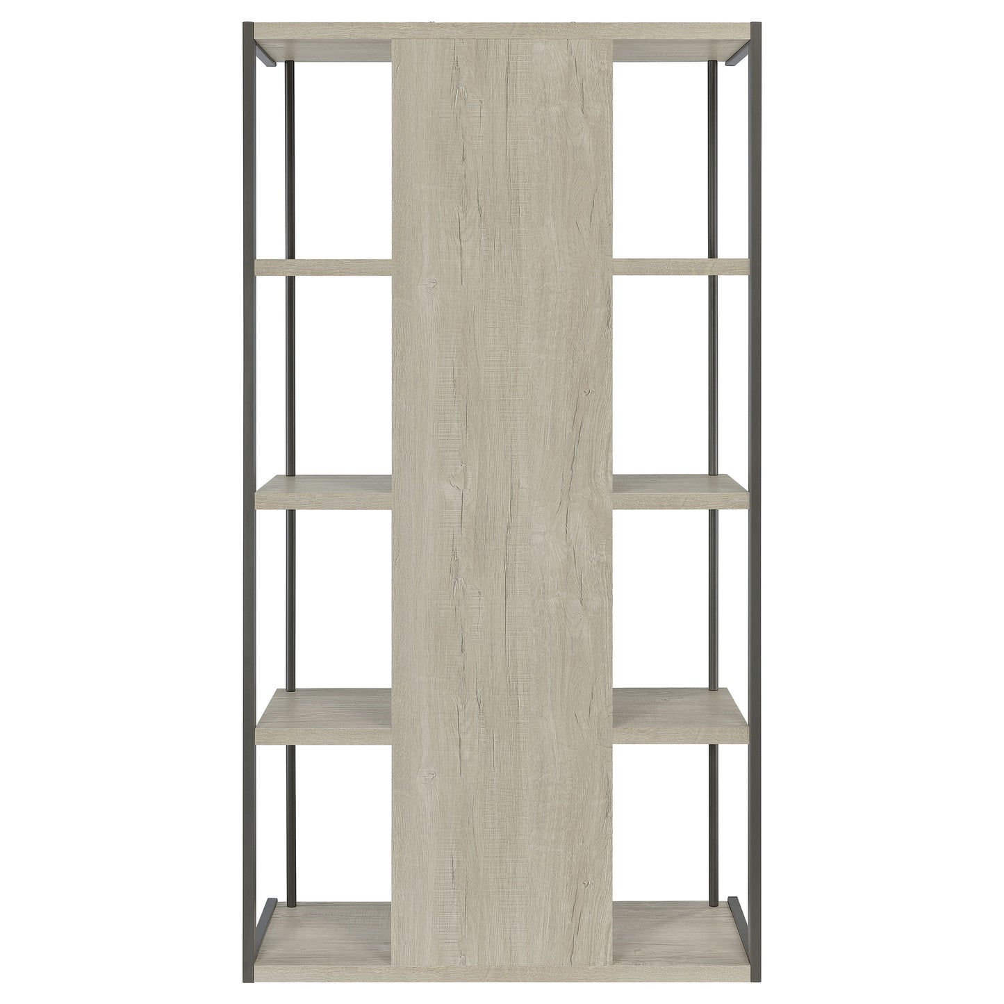 Loomis 72-inch 4-shelf Bookshelf Whitewashed Grey