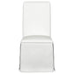 Shawna Upholstered Skirted Side Chair White (Set of 2)