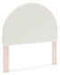 Wistenpine Full Upholstered Panel Headboard with Mirrored Dresser and 2 Nightstands