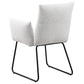 Ackland Upholstered Dining Arm Chair Light Grey (Set of 2)