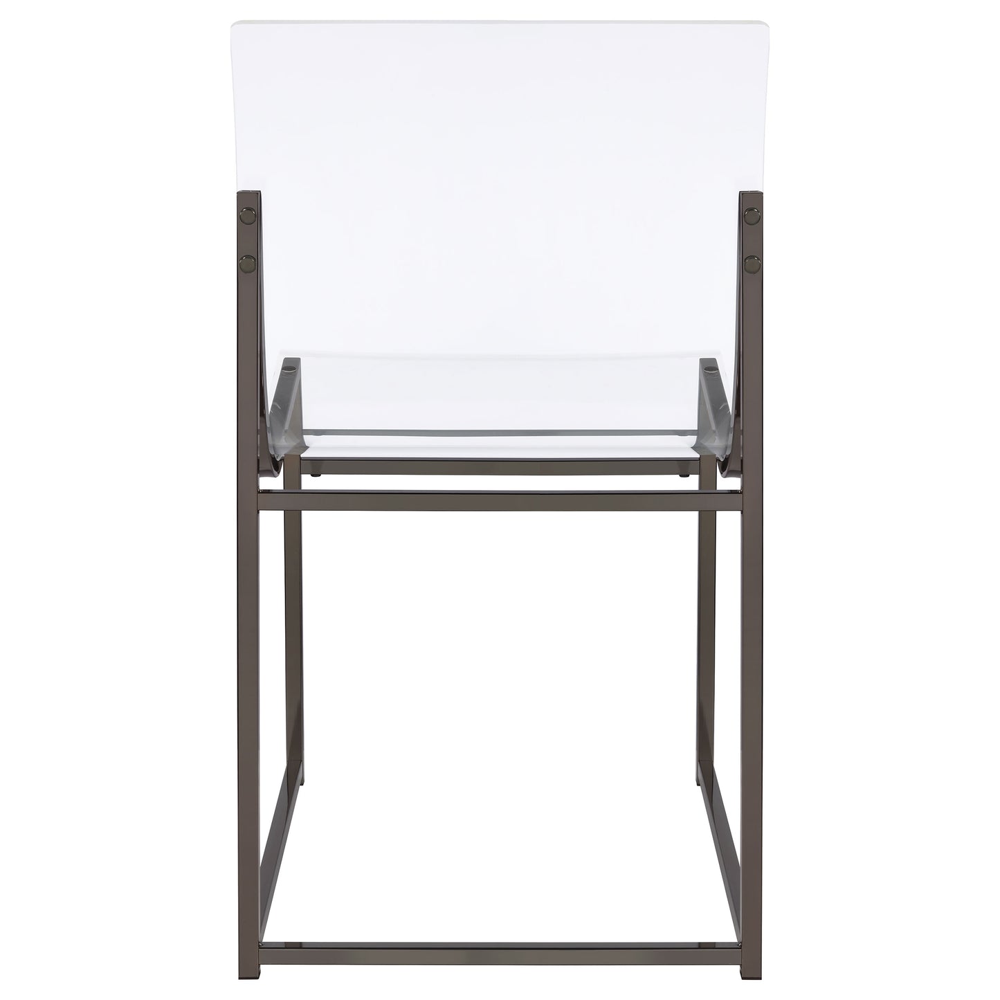 Jillian 5-piece Round Mirror Top Dining Set Black Nickel