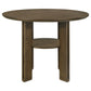 Ottowa 5-piece Round Counter Height Dining Room Set Brown