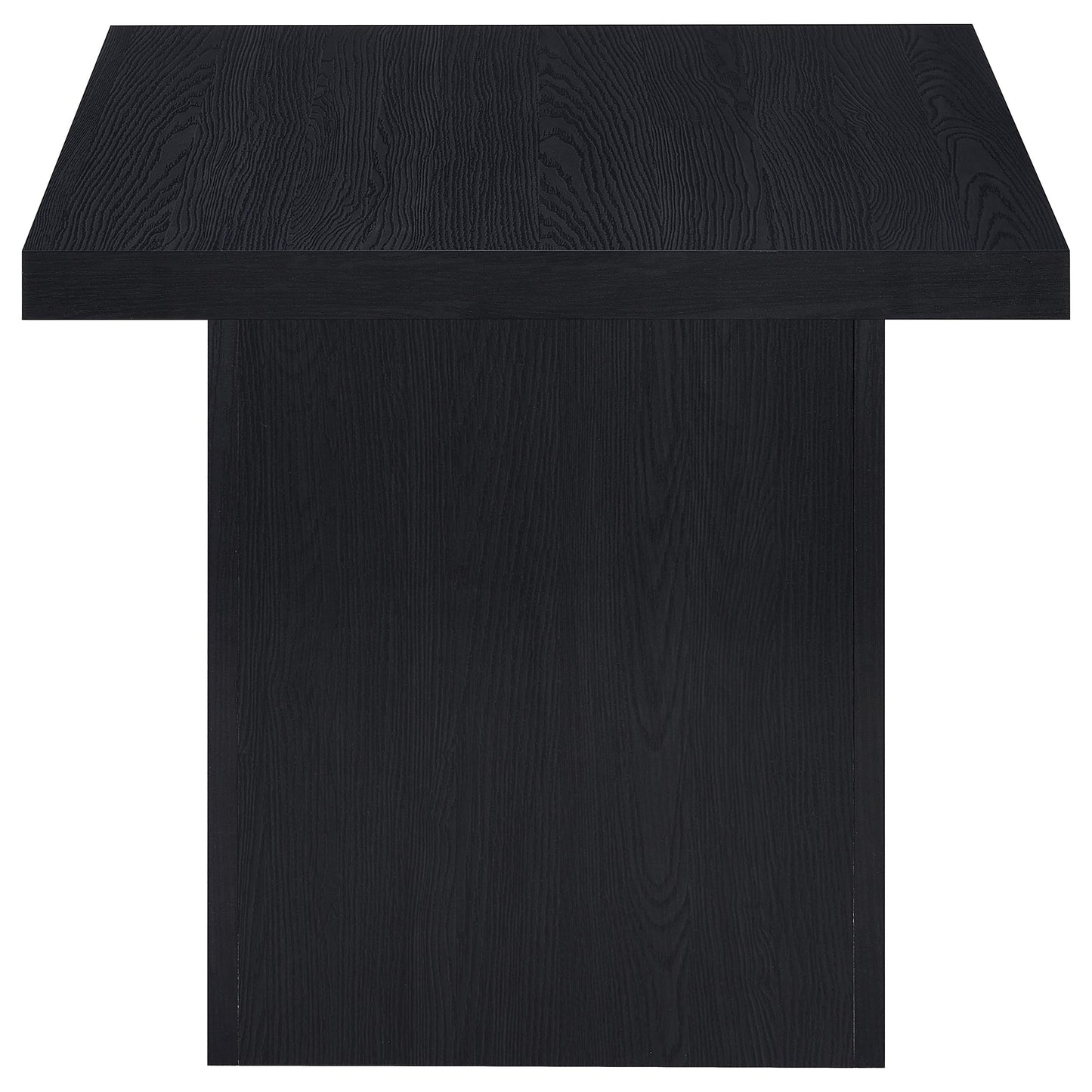 Max 2-piece Rectangular Coffee and End Table Set Black