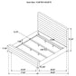 Patricia 58-inch Boucle Upholstered California King Bed Grey