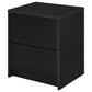 Westpark 2-drawer Nightstand LED Lights and USB Black