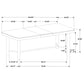 Arini 5-piece Extension Leaf Dining Table Set Black