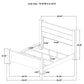 Oakglen 55-inch Eastern King Panel Bed Weathered Oak