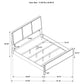 Arini 5-piece Eastern King Bedroom Set Cream and Sand Wash