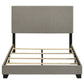 Dorian Fabric Upholstered Full Panel Bed Taupe