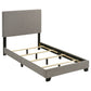 Dorian Fabric Upholstered Twin Panel Bed Taupe