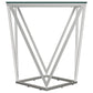 Brittania 2-piece Square Coffee and End Table Set Nickel