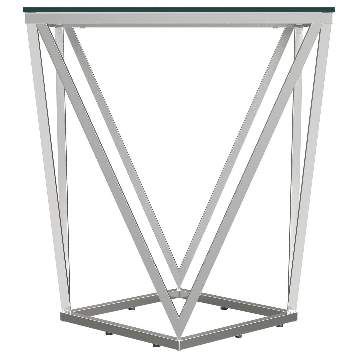 Brittania 3-piece Square Coffee and End Table Set Nickel