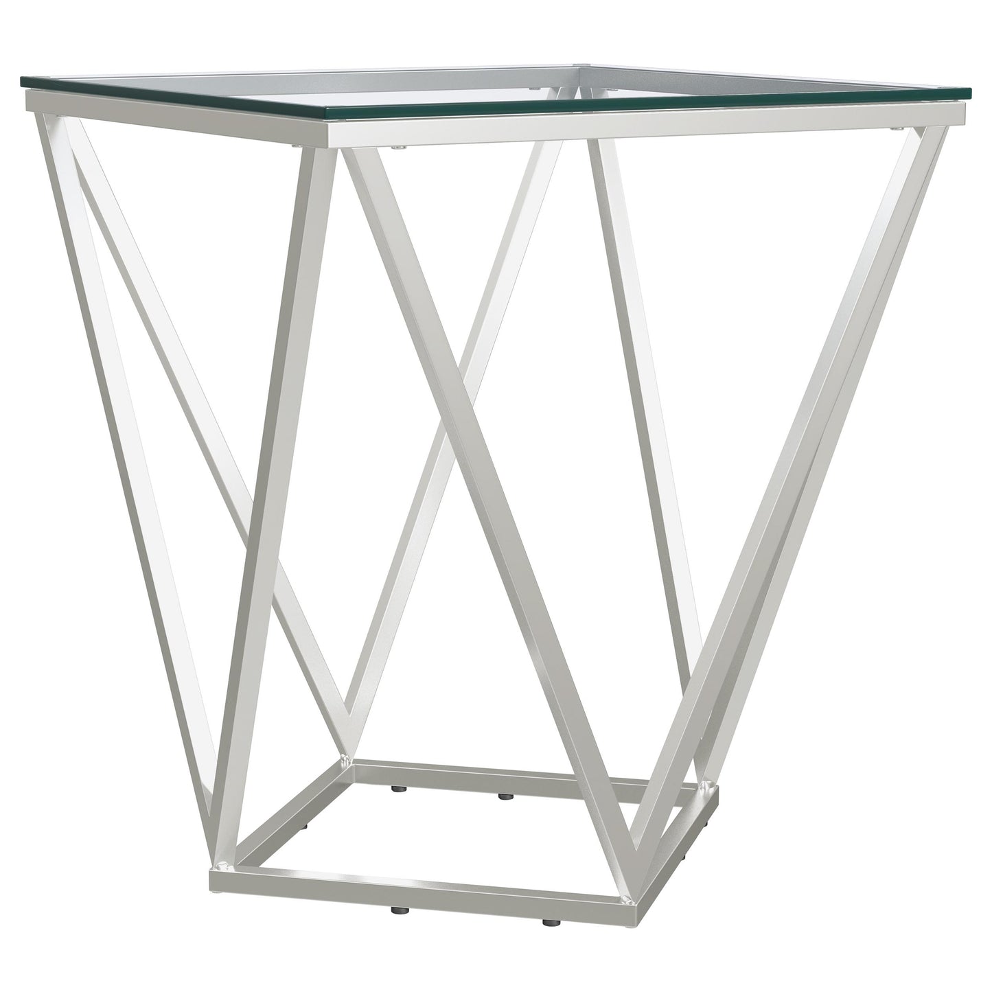 Brittania 3-piece Square Coffee and End Table Set Nickel