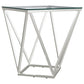 Brittania 3-piece Square Coffee and End Table Set Nickel
