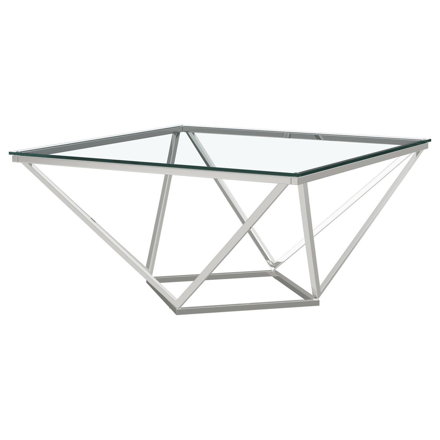 Brittania 3-piece Square Coffee and End Table Set Nickel