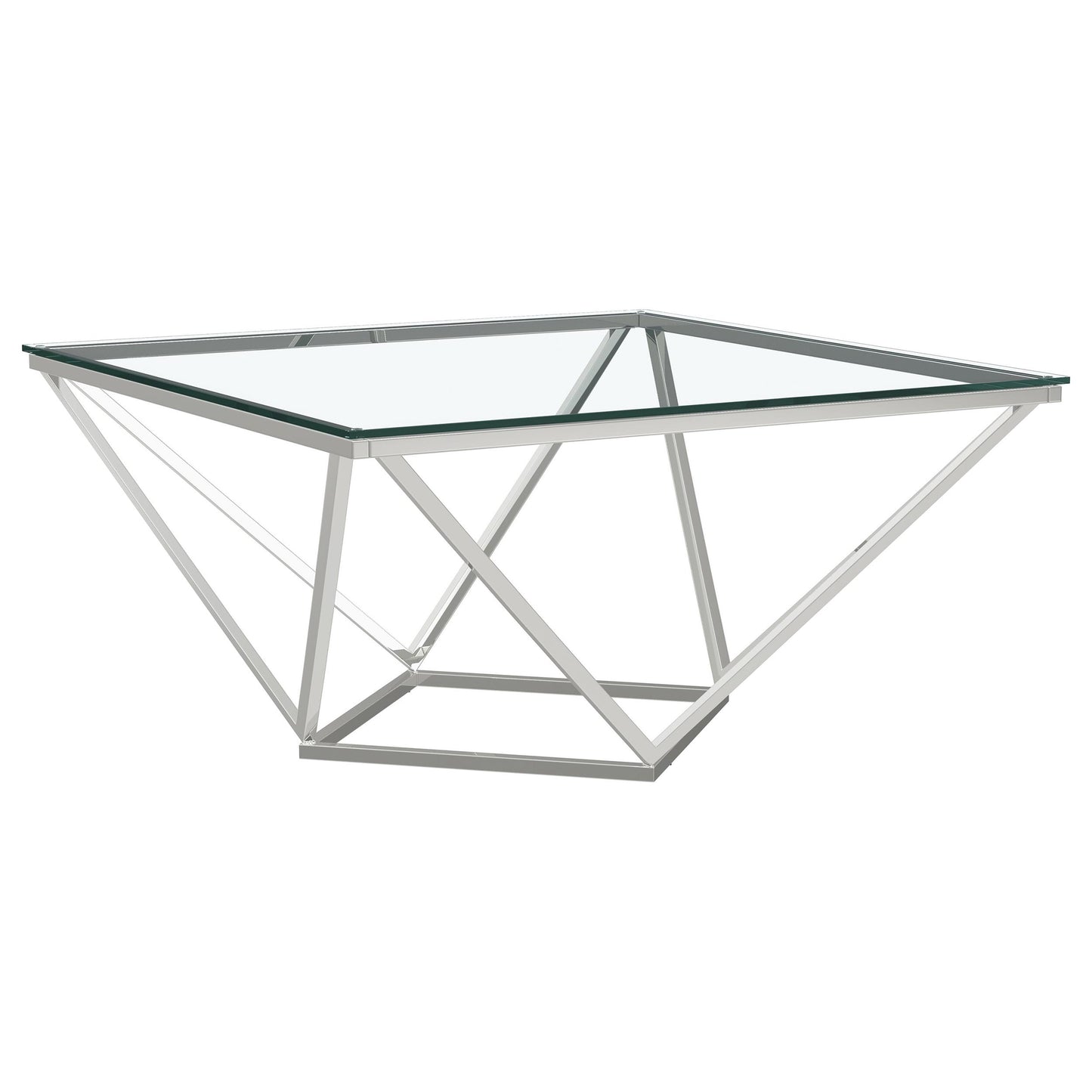 Brittania 3-piece Square Coffee and End Table Set Nickel
