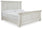 Robbinsdale King Panel Bed Antique White