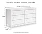 Hallityn Six Drawer Dresser